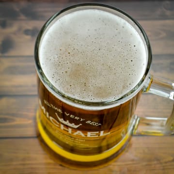 Personalised Your Name Beer Glass Tankard