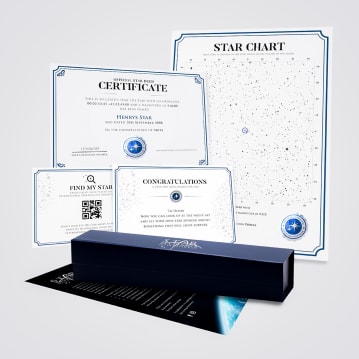 Personalised Name A Star Presentation Gift Box