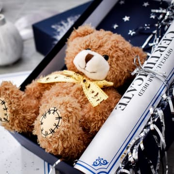 Personalised Name A Star with Teddy Gift Box
