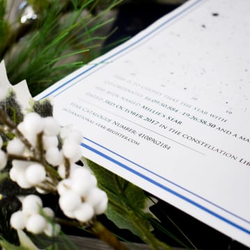 Personalised Name A Star with Teddy Gift Box
