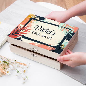 Personalised Decorative Tea Box Gift Sets