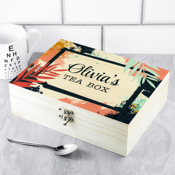 Personalised Decorative Tea Box Gift Sets