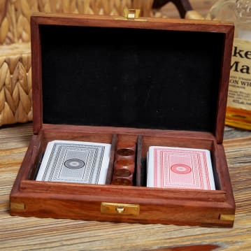Harvey Makin Wooden Games Set - Cards with Dice