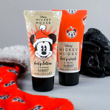 Mickey Mouse Jingle All The Way Bath & Body Stocking Set