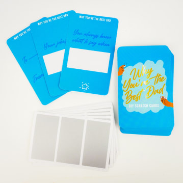 Why You're the Best Dad - DIY Scratch Cards