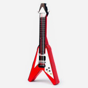 Build Your Own Cardboard Playable Flying-V Guitar