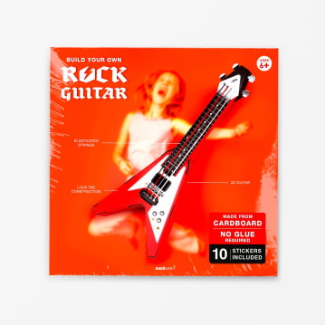 Build Your Own Cardboard Playable Flying-V Guitar