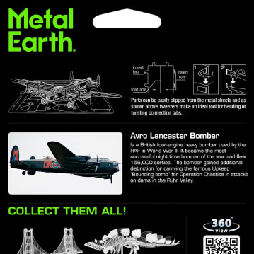 Lancaster Bomber 3D Metal Construction Kit
