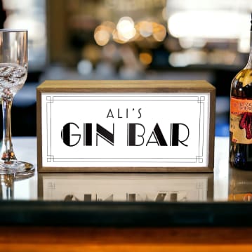 Personalised Bar Light Boxes
