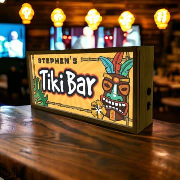 Personalised Bar Light Boxes