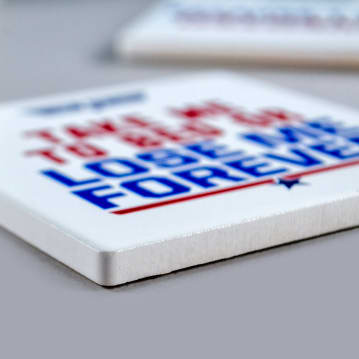 Top Gun Pair of Quote Ceramic Coasters