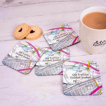 Set of 4 Football Ground Location Coasters