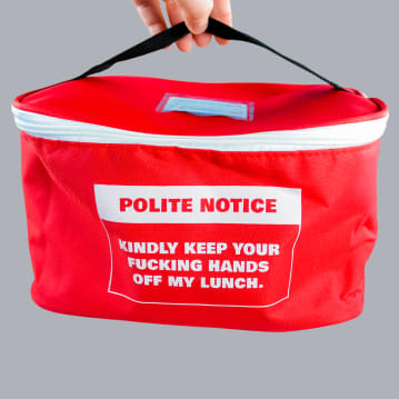 Polite Notice Lunch Bag