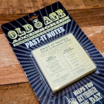 Old Age Past-It Notes