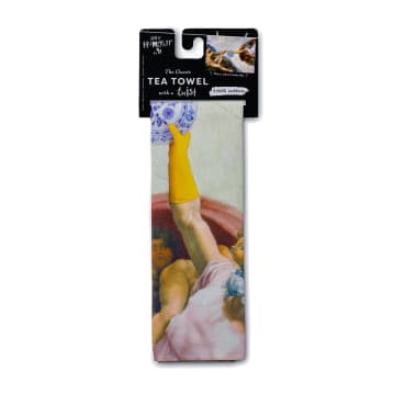 The Creation of Bubbles Tea Towel