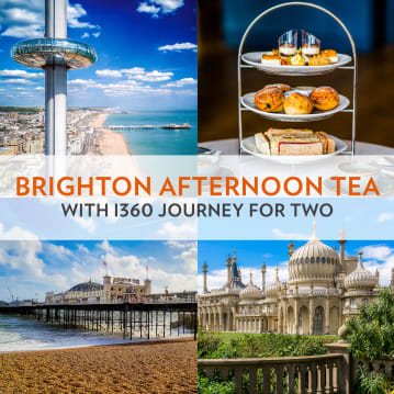 Afternoon Tea for Two in Brighton with Brighton i360 Journey