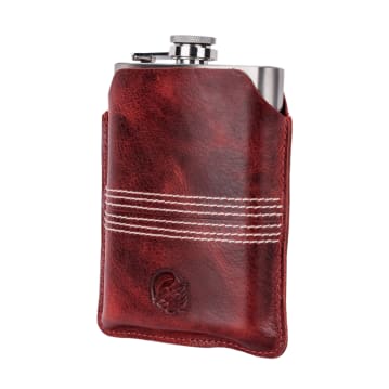 Buffalo Leather Cricket Hip Flask