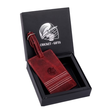 Buffalo Leather Cricket Luggage Tag