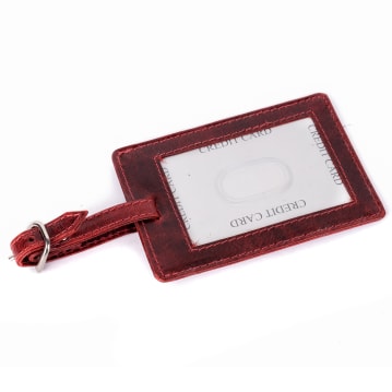 Buffalo Leather Cricket Luggage Tag