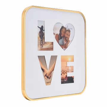 Gold Love Collage 4 x Photo Frame
