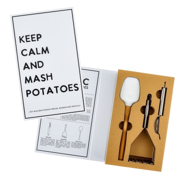 "Keep Calm and Mash Potatoes" Santa Barbara Mash Gift Set