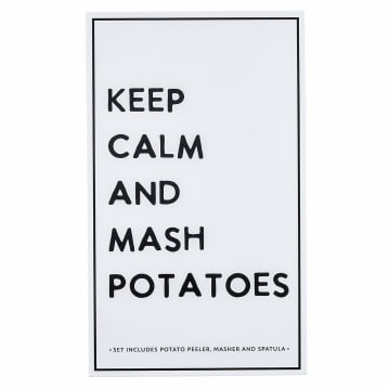 "Keep Calm and Mash Potatoes" Santa Barbara Mash Gift Set
