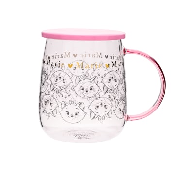Disney Classic Collectable Marie Glass Mug With Lid