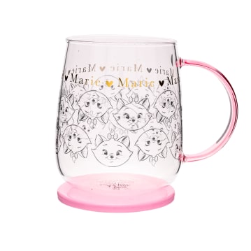 Disney Classic Collectable Marie Glass Mug With Lid
