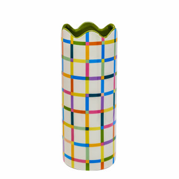 Raspberry Blossom Multi Coloured Vase