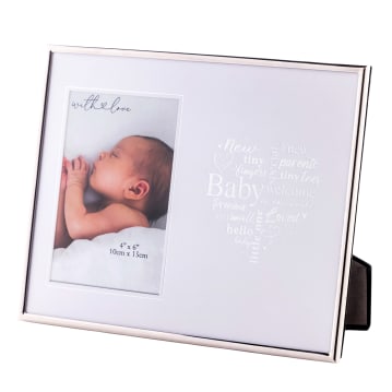 Baby Silver Heart Photo Frame