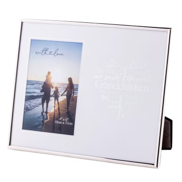 Grandchildren Silver Heart Photo Frame