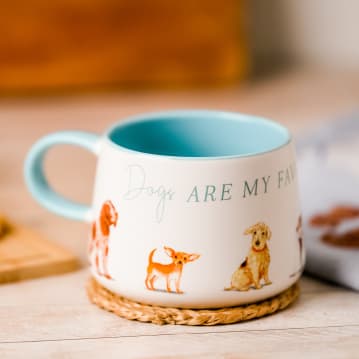 Ling Designs "Dogs Are My Favourite People" Ceramic Mug