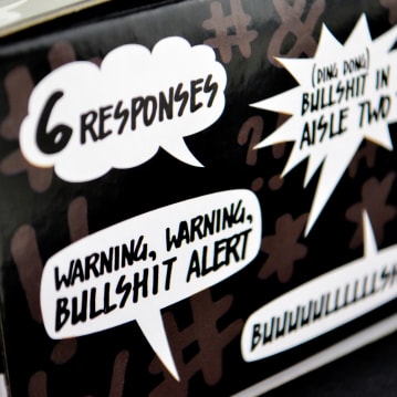 Rude Bull Button