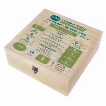 Personalised The Day You Were Born - 70th Birthday Keepsake Box