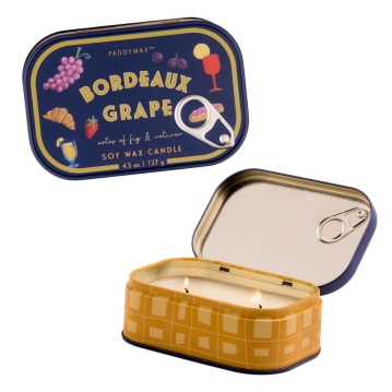 Bordeaux Grape Candle Tin