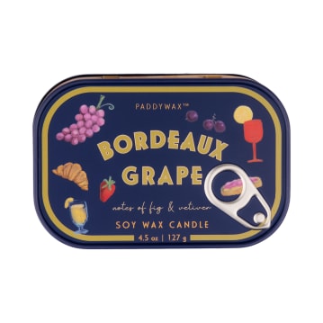 Bordeaux Grape Candle Tin