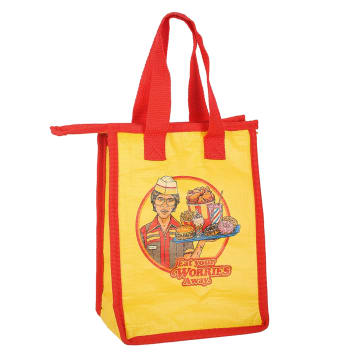 Eat Your Worries Recycled Plastic Lunch Bag by Steven Rhodes