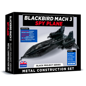 Blackbird Mach 3 Spy Plane Metal Construction Set