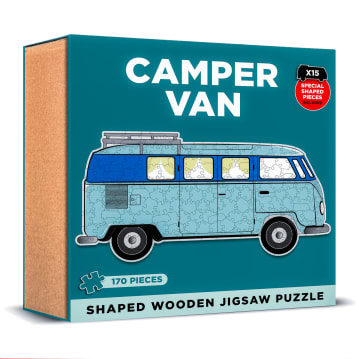 Campervan Shaped Wooden Jigsaw Puzzle