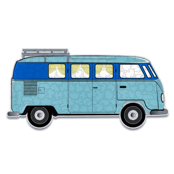 Campervan Shaped Wooden Jigsaw Puzzle