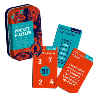 Set of 50 Puzzle Challenges in a Tin