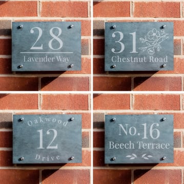 Personalised Slate House Signs