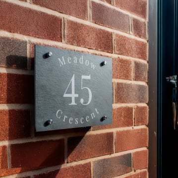 Personalised Slate House Signs
