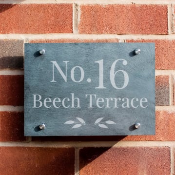Personalised Slate House Signs