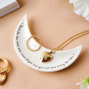 "Shoot for the Moon…" Ring Dish