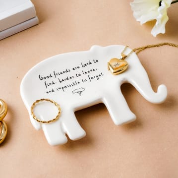 Friends Elephant Ring Dish