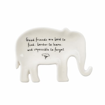 Friends Elephant Ring Dish