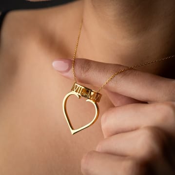 Heart Shaped Ring Holder Necklace