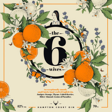 "The Six Wives" Hampton Court Spirits English Craft Gin