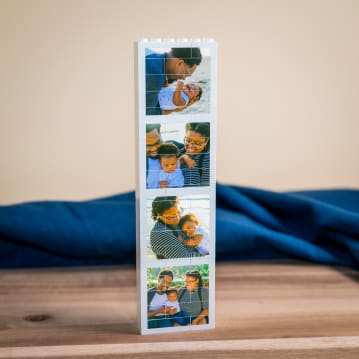 Personalised Photo Booth Style LEGO Brick Block